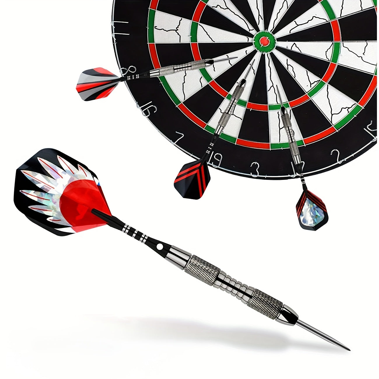 Professional Dart Gift Set 12 Darts Flight Pieces Box Tools