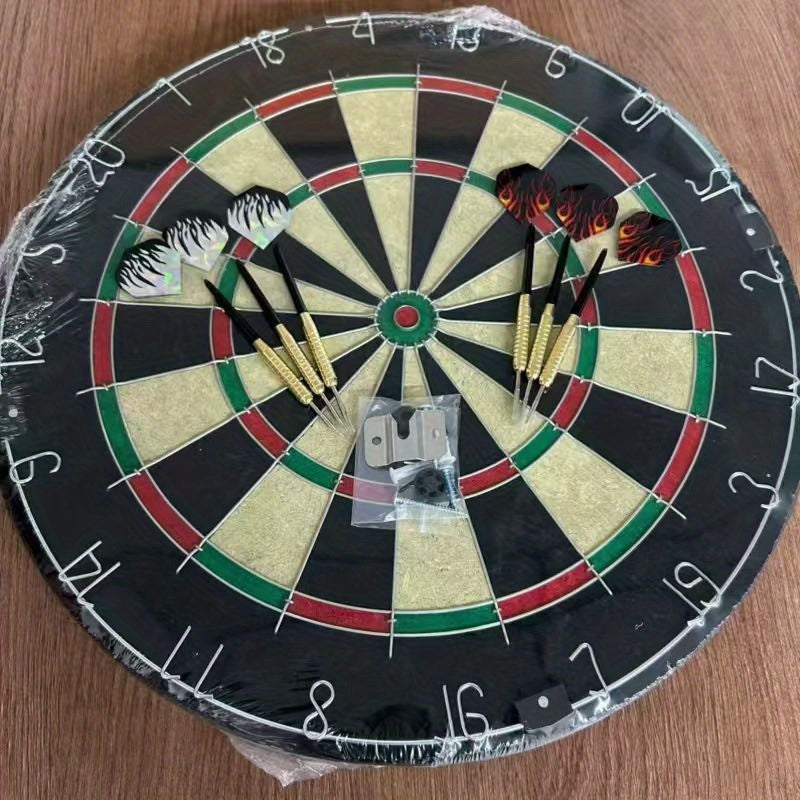 18 Inch Dart Board With Steel Tip Darts Double Sided Tournament Board