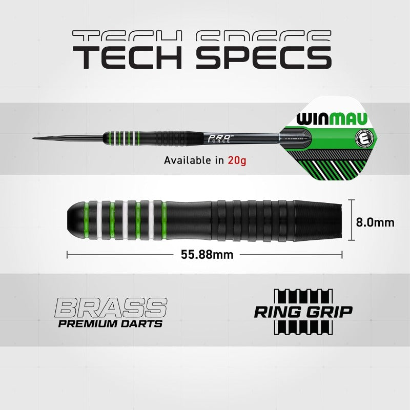 Winmau Masters Pro Bristle Dartboard Set With Steel Tip Darts