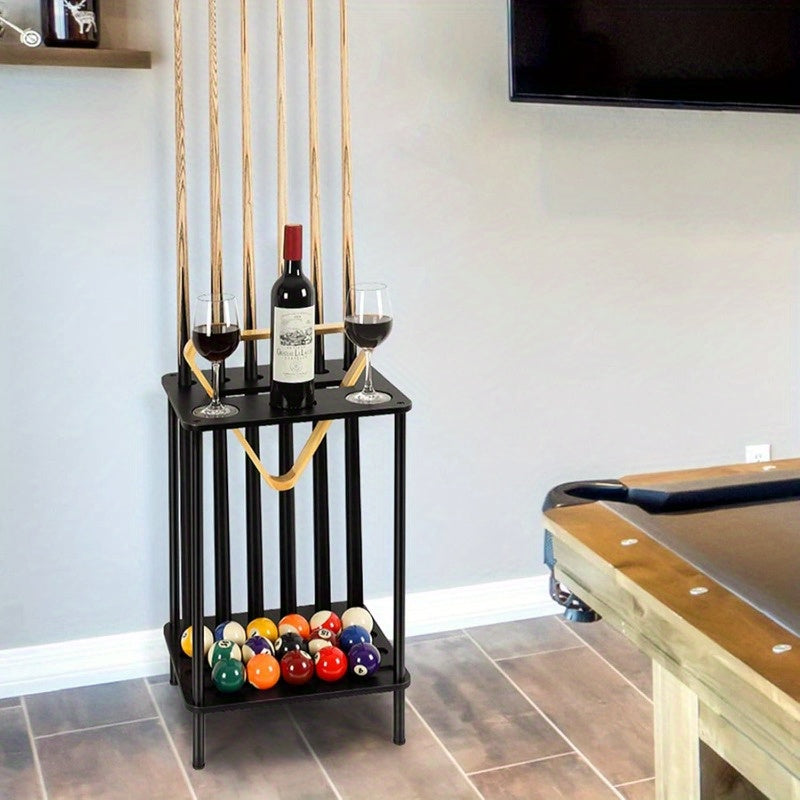 Pool Cue Holder Floor Rack for Billiard Cues and Sticks