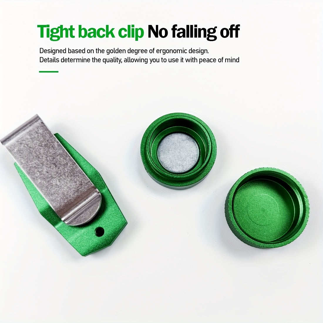 YEUEK Magnetic Billiard Chalk Holder Aluminum Alloy