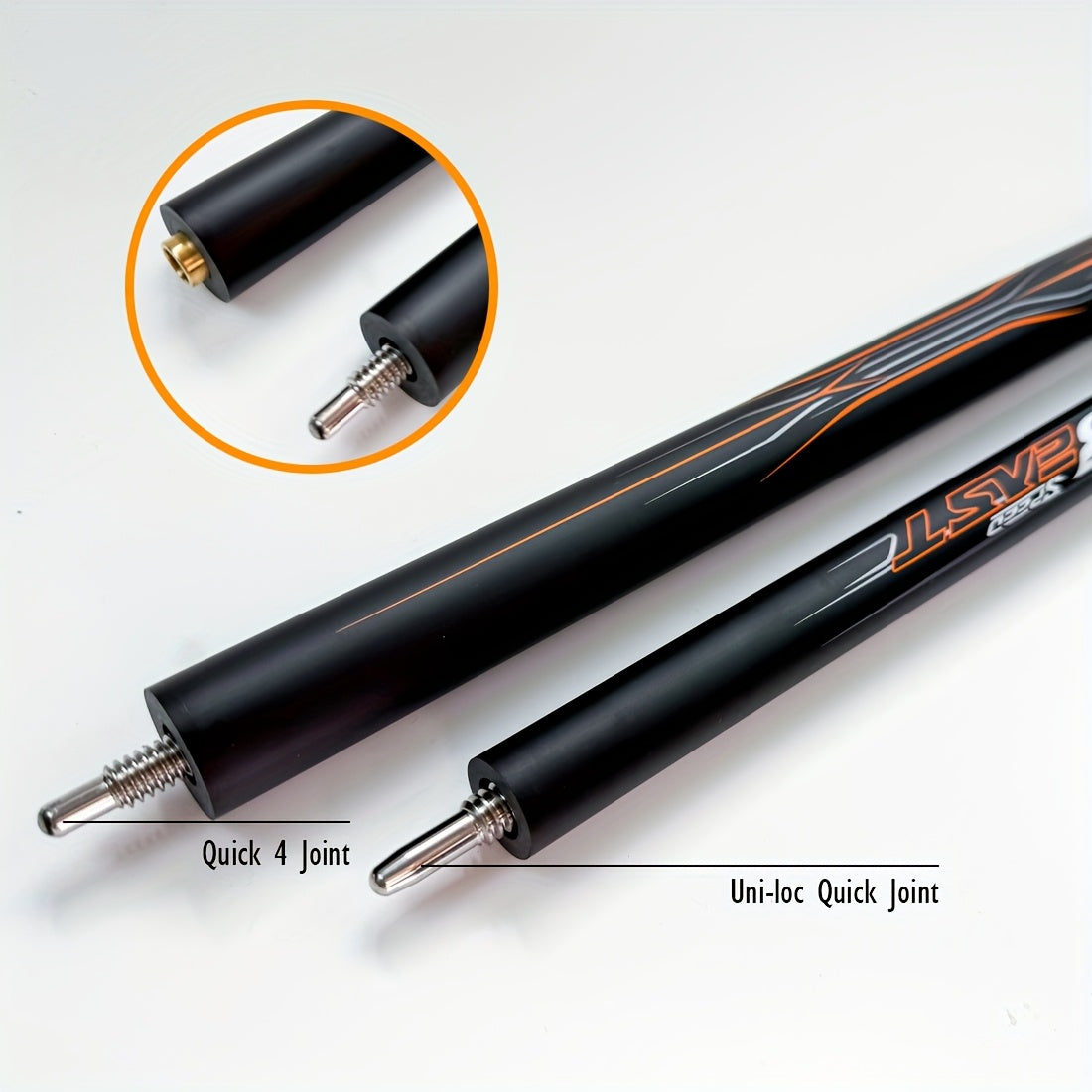 Little Monster Carbon Fiber Jump Break Cue 3Pc Pool Cue Set