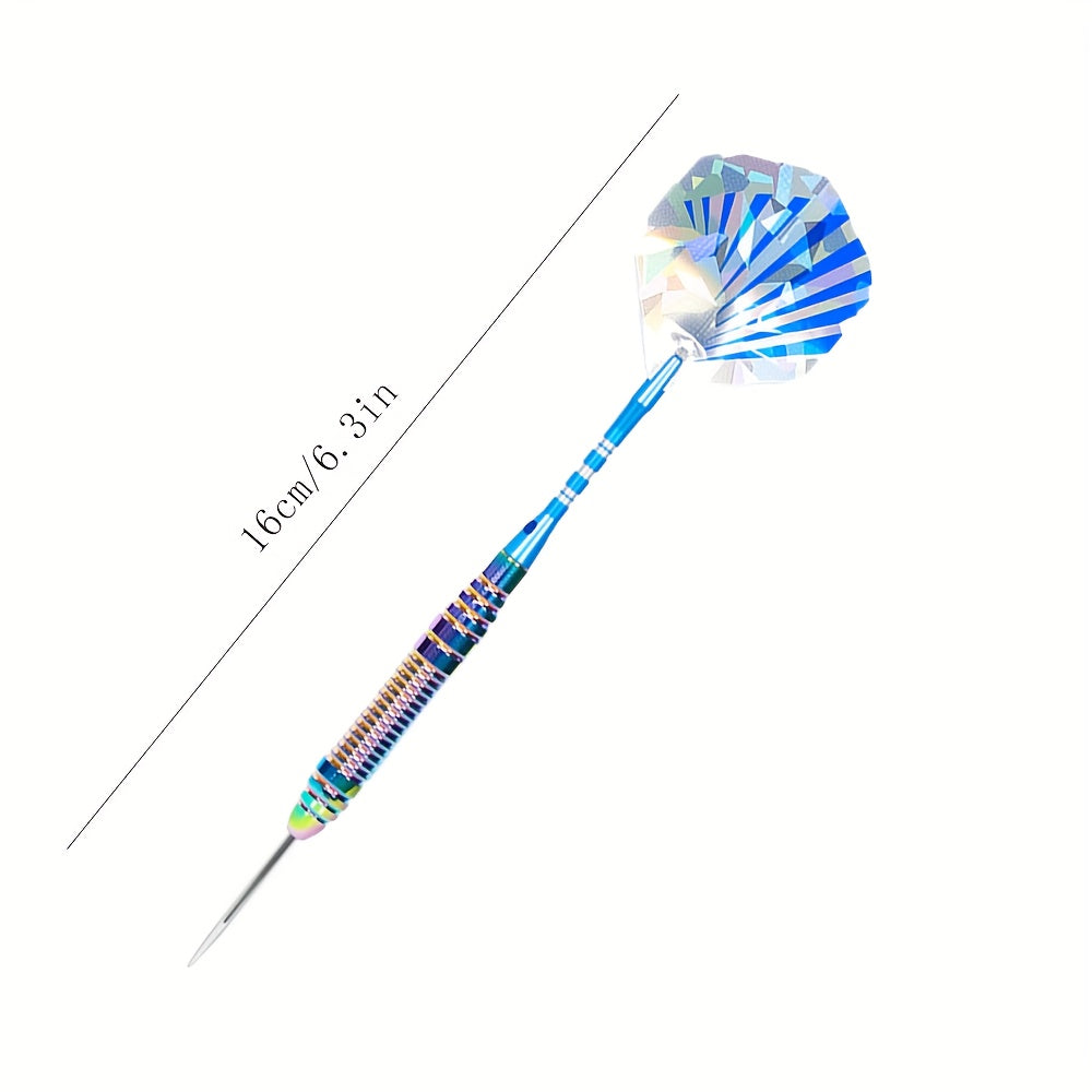 Three Piece Hard Dartboard Dart Set With Aluminum Shafts