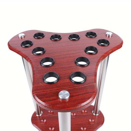 CNCEST Heavy Duty 12 Hole Pool Cue Rack Freestanding