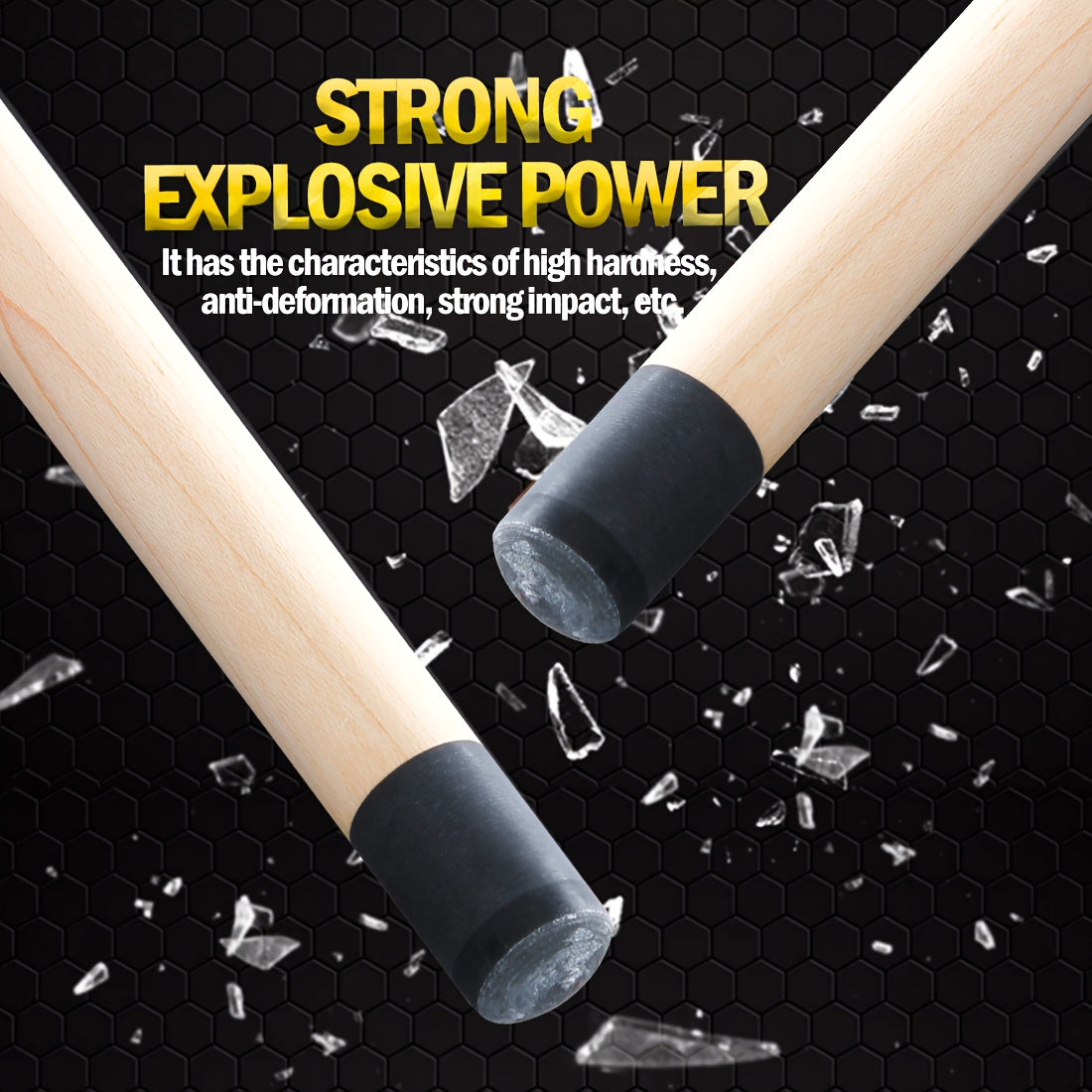 PREOAIDR 3142 Punch And Jump Break Pool Cue With Carbon Maple Shaft