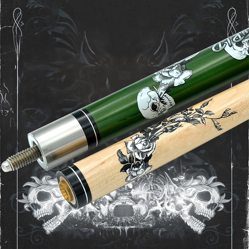 SEARVGRH Retro Skull Billiard Cue Traditional Wooden Pool Cue