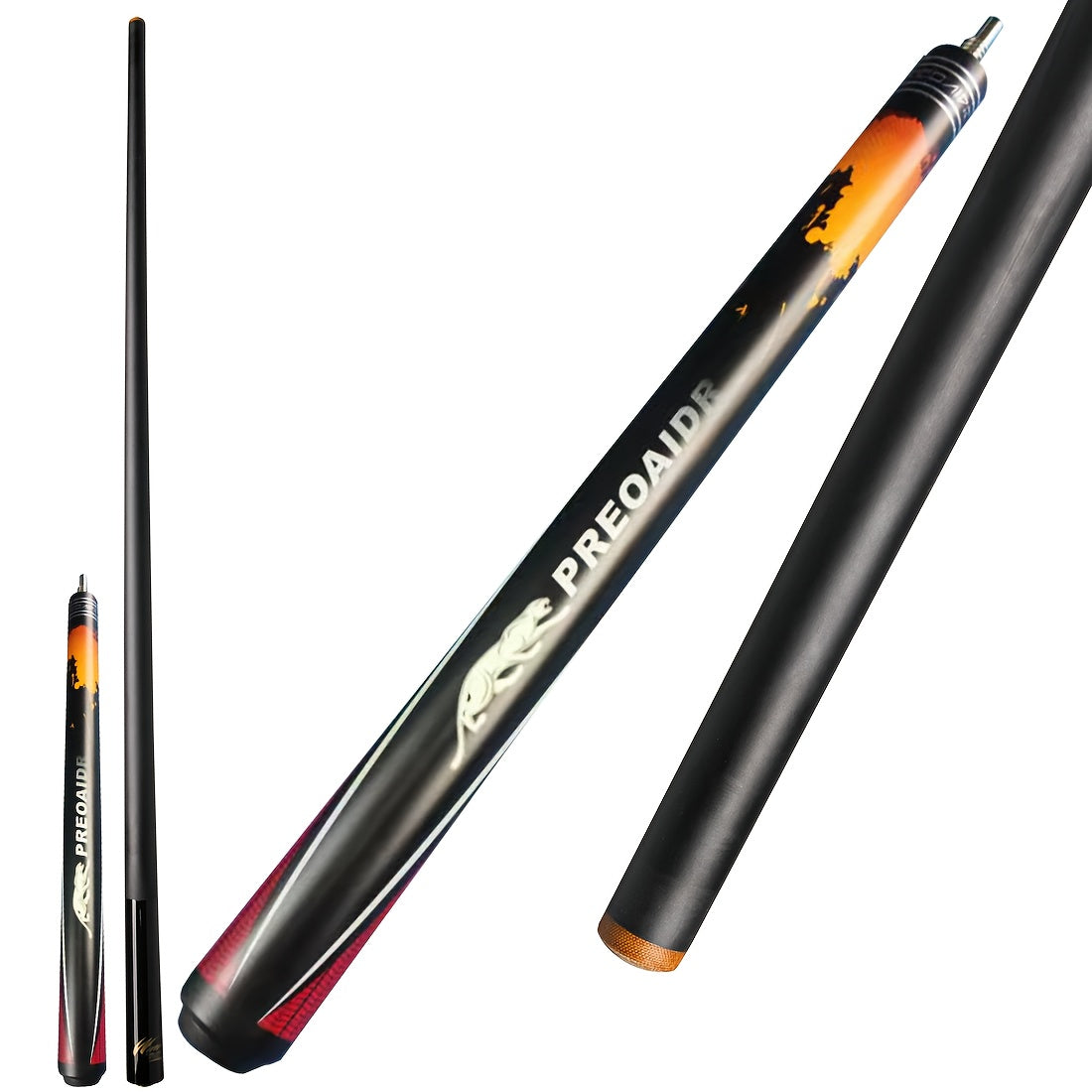 Preoaidr 3142 Pool Cue Stick Lightweight Carbon Fiber Quick Release