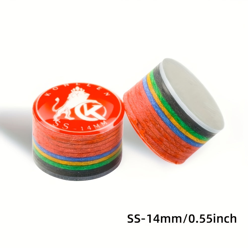 KONLLEN Pool Cue Tip 9 Layer Pigskin Billiards Tip