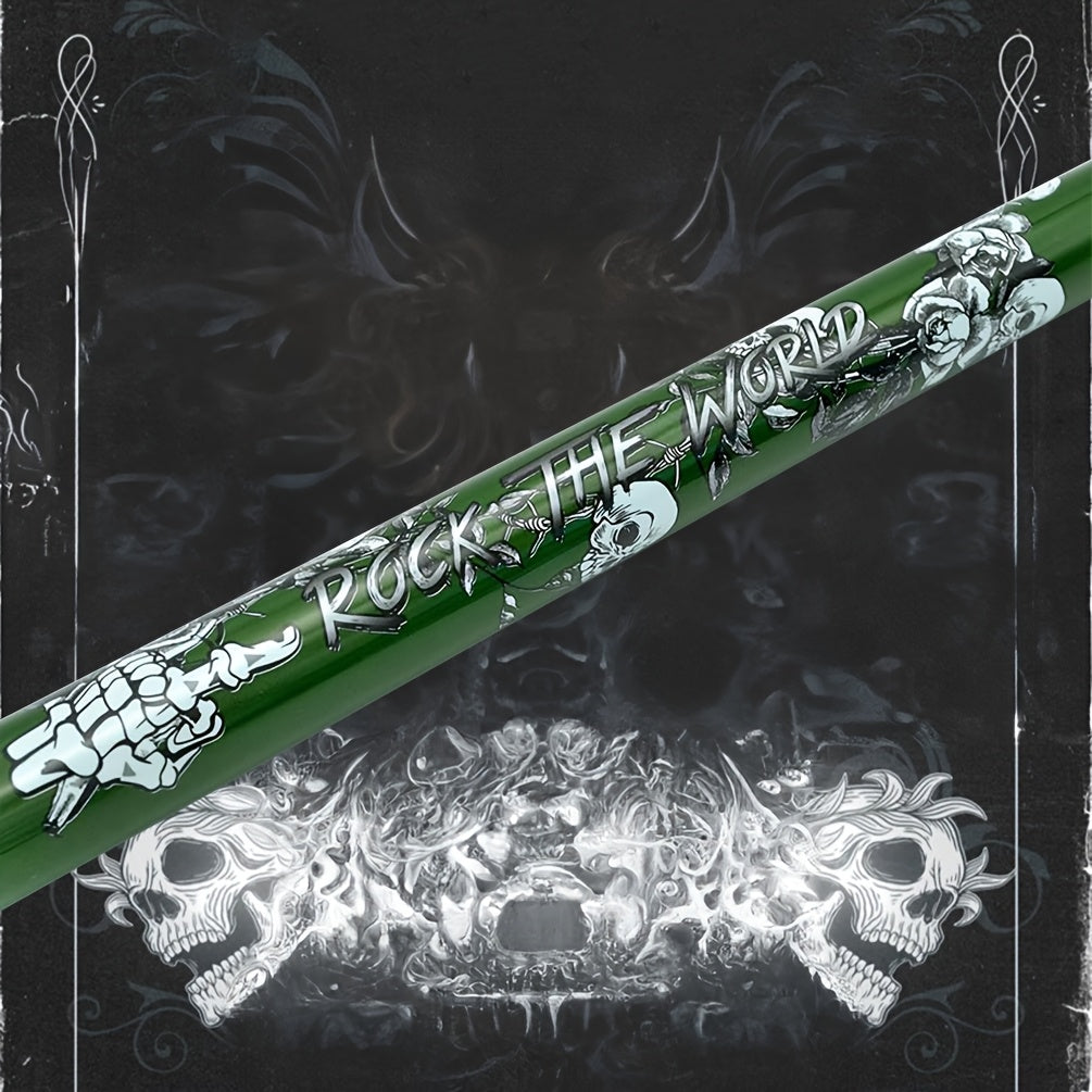 SEARVGRH Retro Skull Billiard Cue Traditional Wooden Pool Cue