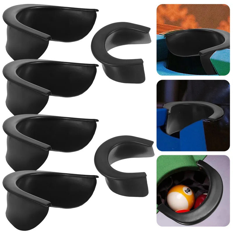 Billiard Pool Table Hole Pocket Rubber Liners Set Snooker Accessories