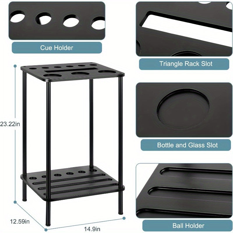 Pool Cue Holder Floor Rack for Billiard Cues and Sticks