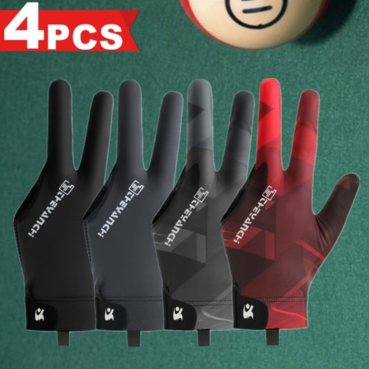 Unisex Snooker Pool Billiard Gloves Non Slip Breathable Palm
