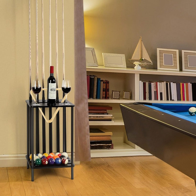 Pool Cue Holder Floor Rack for Billiard Cues and Sticks