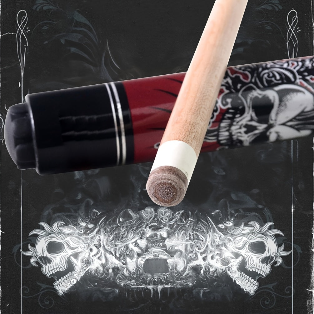 SEARVGRH Retro Skull Billiard Cue Traditional Wooden Maple