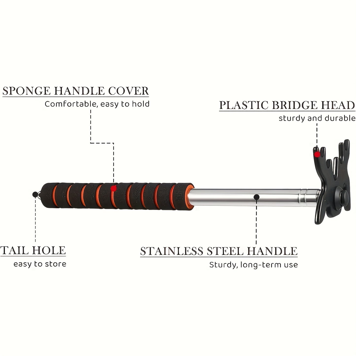 Portable Retractable Billiard Cue Bridge With Deer Head Frame