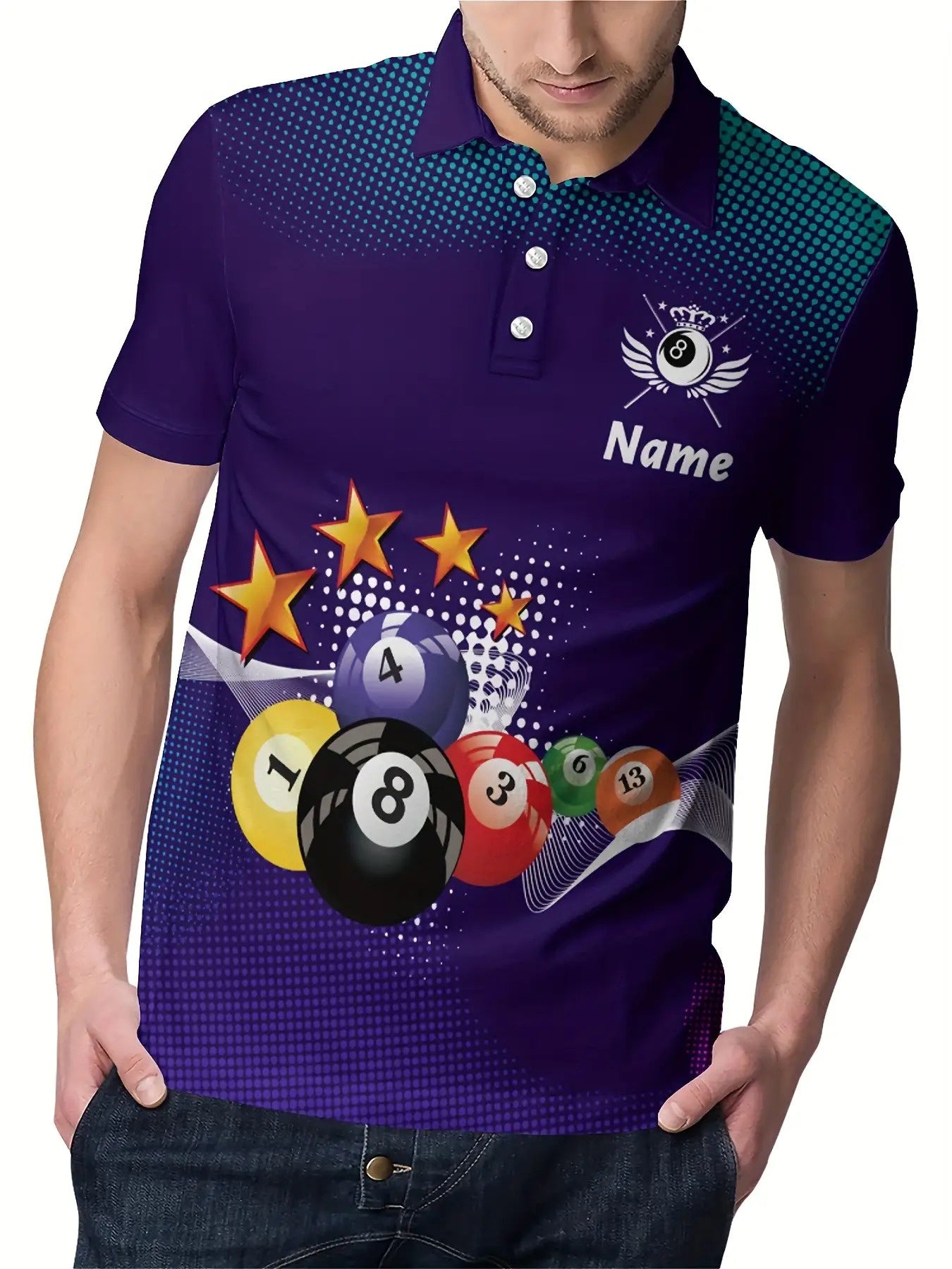 Personalized Billiard Shirts With Names And Team Logos