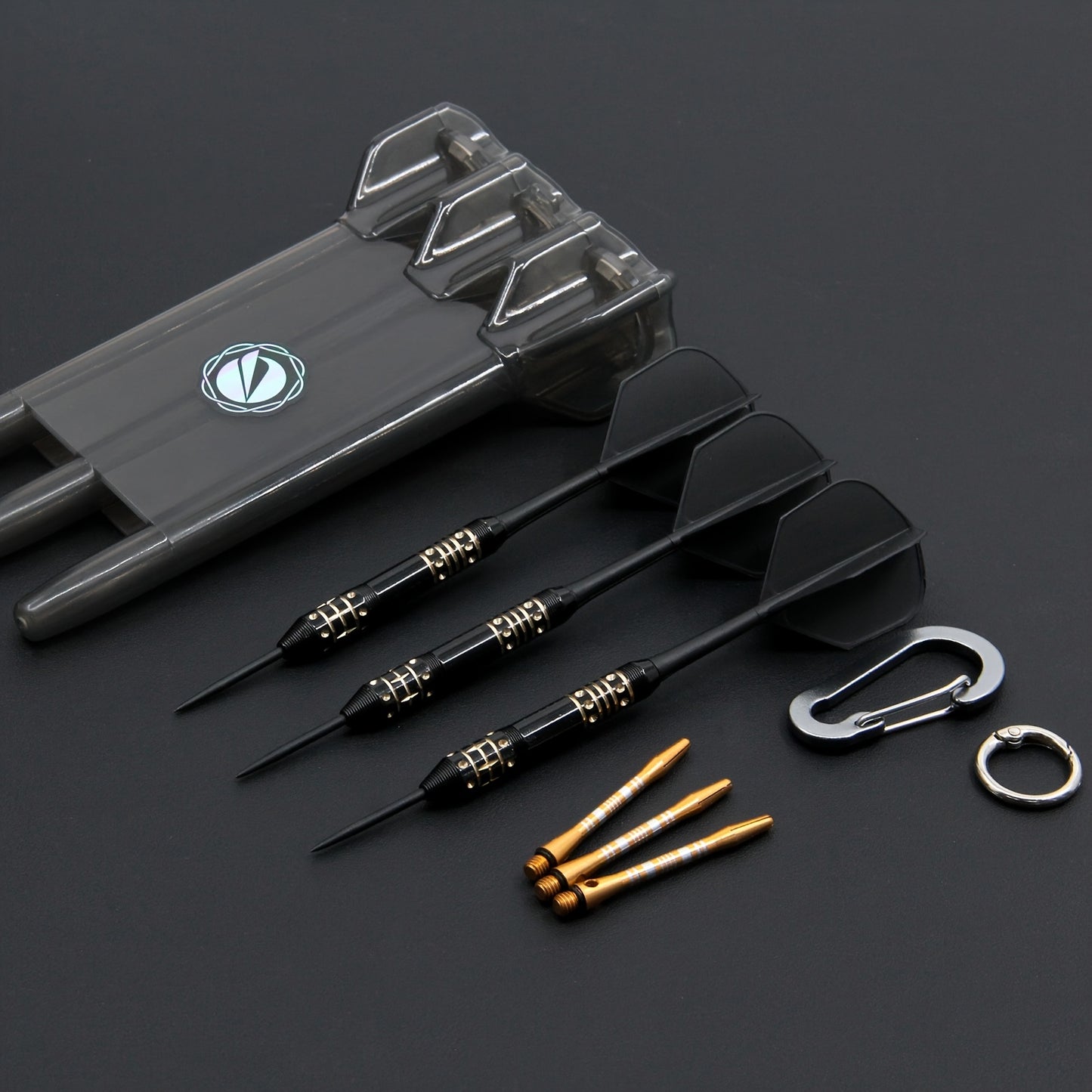 All In One Copper Dart Set With Aluminum Shafts And Portable Case