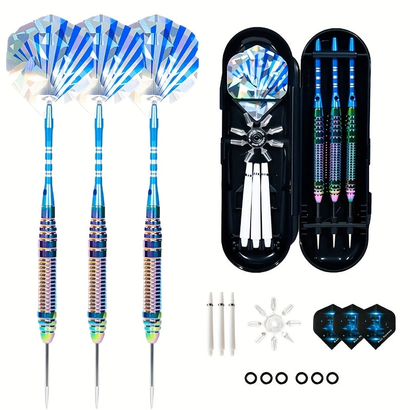 Three Piece Hard Dartboard Dart Set With Aluminum Shafts