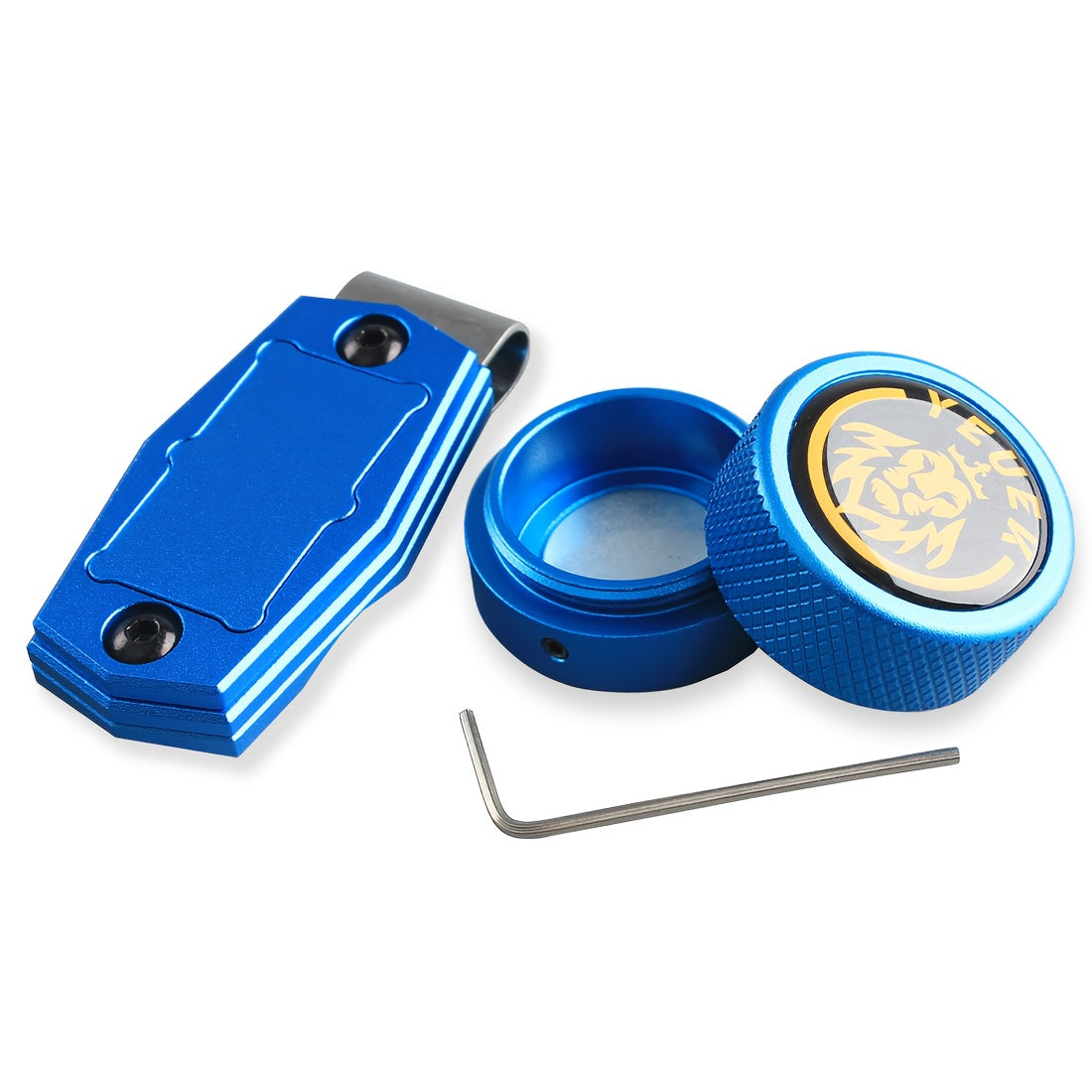 YEUEK Magnetic Billiard Chalk Holder Aluminum Alloy