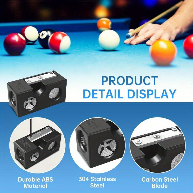 6-In-1 Pool Cue Tip Shaper All-In-One Tool for Billiards