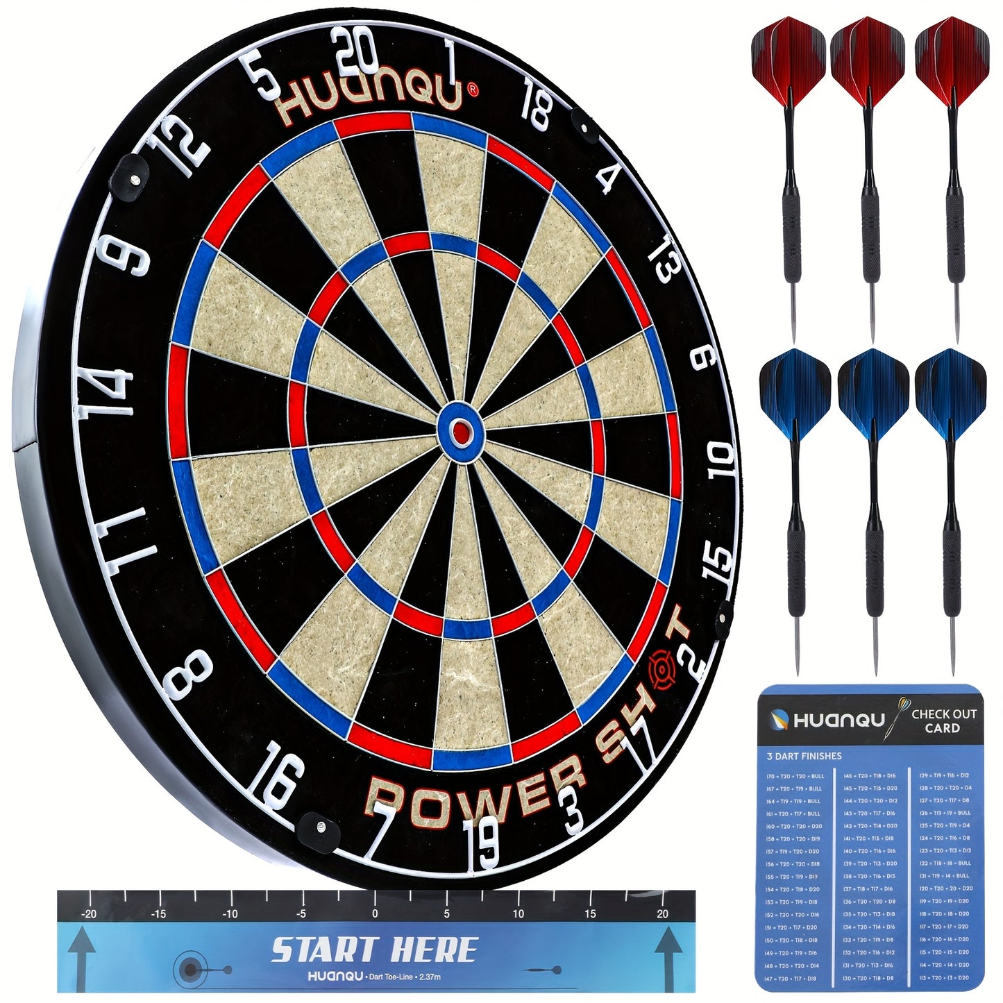 Heavy Duty Hemp Target Set With Dartboard And Darts