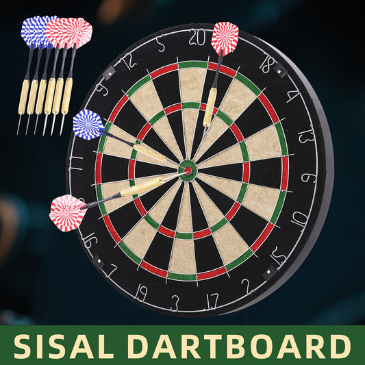 Sisal Dartboard For Competitive And Casual Play Sports Equipment