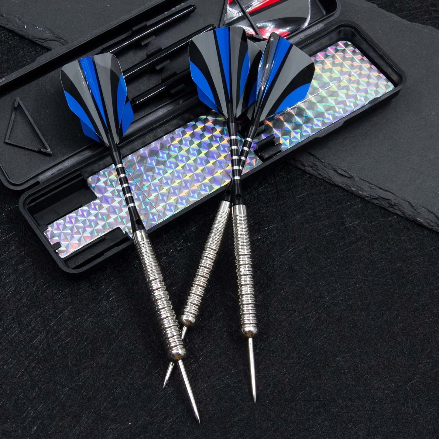 Professional Metal Dart Set With Six Shafts And Storage Case