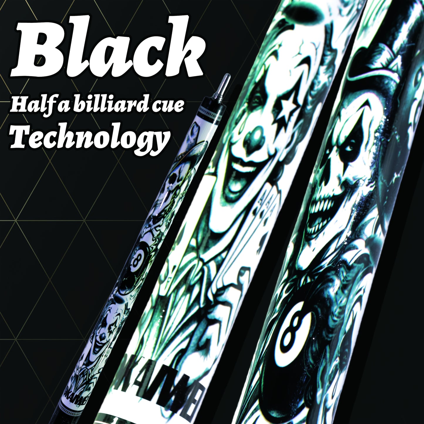 Carbon Fiber Split Pool Cue For Snooker And Nine Ball