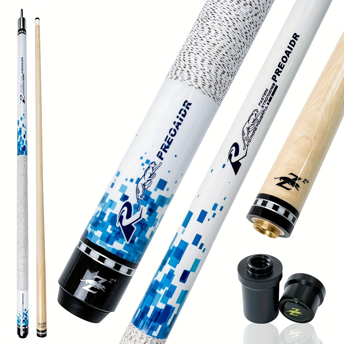 RREOAIDR P3 Series Pool Cue Stick Canadian Maple Low Deflection Shaft