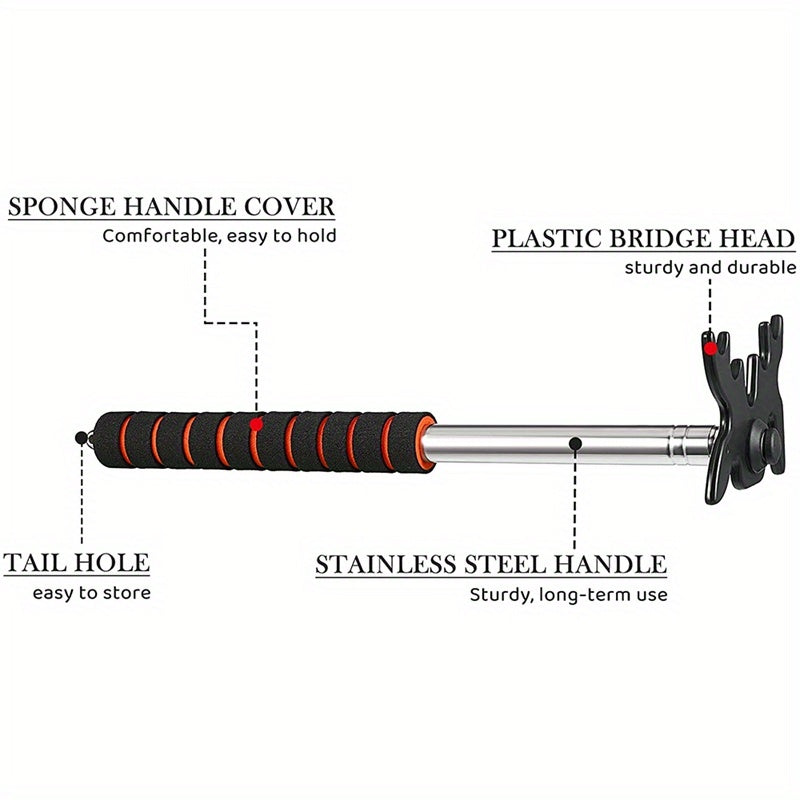 Retractable Billiard Cue Bridge Head Pool Accessory